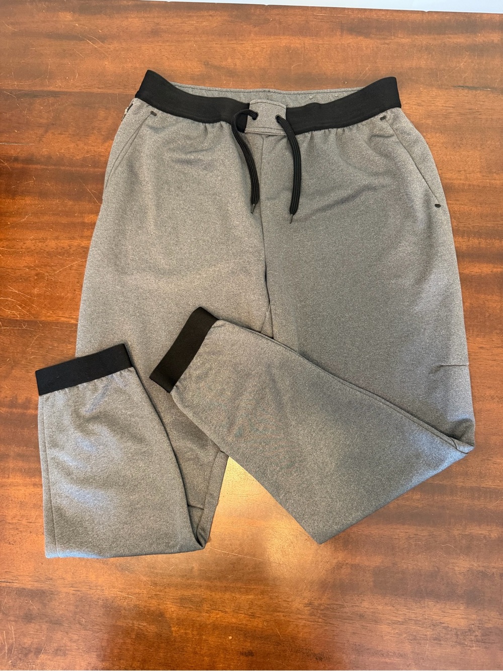 tek gear Gray Joggers with Black Waistband and Cuffs